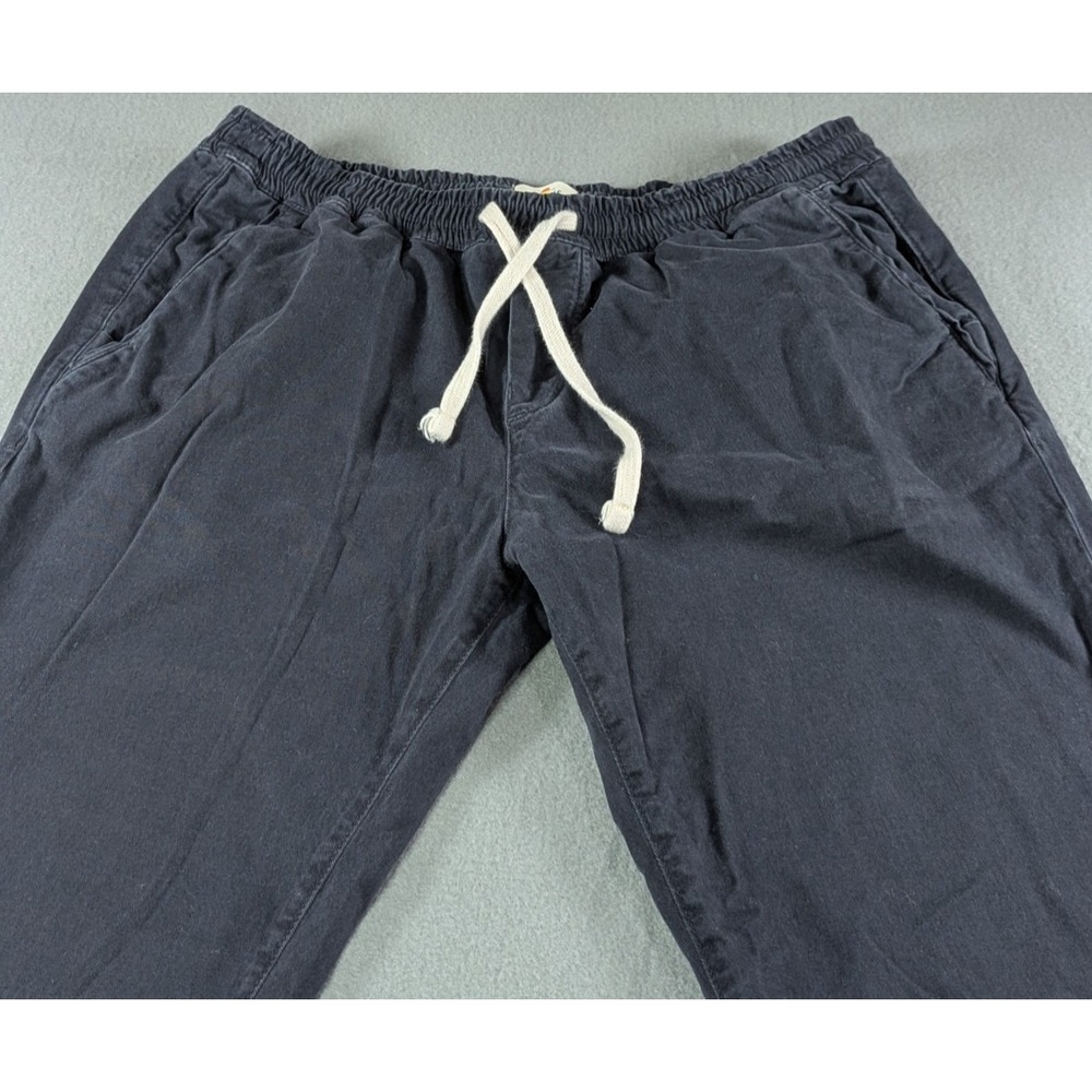 Marine Layer Mens Saturday Slim Fit Jogger‎ Pant Size XL Navy Blue Solid 14442
